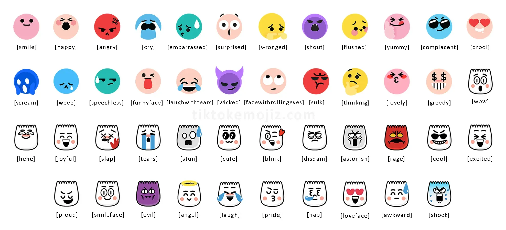 TikTok Emojis List